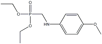 Phosphonic acid, [[(4-methoxyphenyl)amino]methyl]-, diethyl ester 结构式