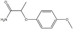 2-(4-methoxyphenoxy)propanamide 结构式