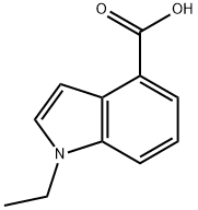 1-Ethyl-1H-indole-4-carboxylic acid 结构式