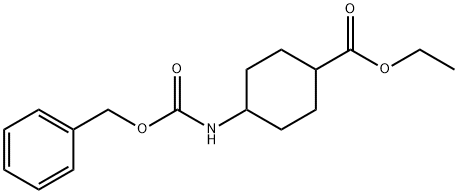 Cyclohexanecarboxylic acid, 4-[[(phenylmethoxy)carbonyl]amino]-, ethylester 结构式