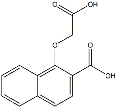 2-Naphthalenecarboxylic acid, 1-(carboxymethoxy)- 结构式