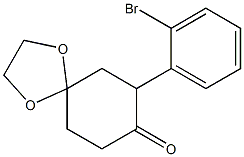 1,4-Dioxaspiro[4.5]decan-8-one, 7-(2-bromophenyl)- 结构式