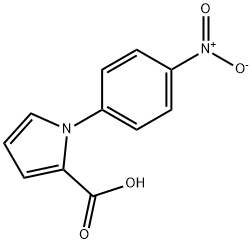 1-(4-硝基苯基)-1H-吡咯-2-羧酸 结构式