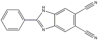 1H-Benzimidazole-5,6-dicarbonitrile, 2-phenyl- 结构式