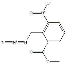 Benzoic acid, 2-(azidomethyl)-3-nitro-, methyl ester 结构式
