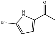 1-(5-溴-1H-吡咯-2-基)乙酮 结构式