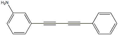 Benzenamine, 3-(4-phenyl-1,3-butadiynyl)- 结构式