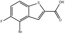 4-溴-5-氟苯并噻吩-2-甲酸 结构式