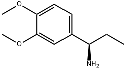 (R)-1-(3,4-二甲氧基苯基)丙-1-胺 结构式