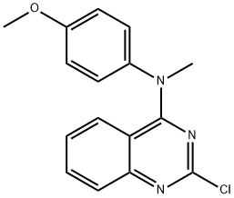 4-Quinazolinamine, 2-chloro-N-(4-methoxyphenyl)-N-methyl- 结构式