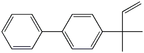 1,1'-Biphenyl, 4-(1,1-dimethyl-2-propenyl)- 结构式