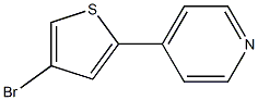 4-(4-溴噻吩-2-基)吡啶 结构式