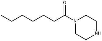 Piperazine, 1-(1-oxoheptyl)- 结构式