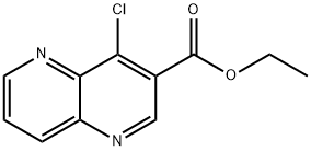 4-氯-1,5-萘啶-3-羧酸乙酯 结构式