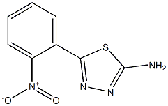 5-(2-硝基苯基)-1,3,4-噻二唑-2-胺 结构式