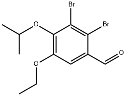 2,3-二溴-5-乙氧基-4-异丙氧基苯甲醛 结构式