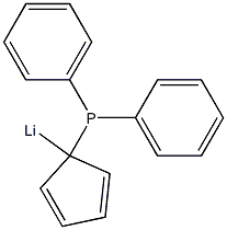 Lithium, [1-(diphenylphosphino)-2,4-cyclopentadien-1-yl]- 结构式