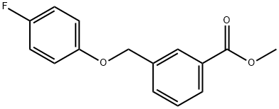 3-((4-氟苯氧基)甲基)苯甲酸甲酯 结构式