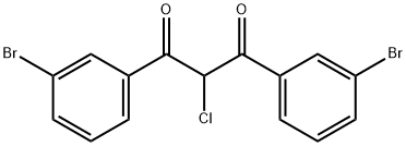 1,3-双(3-溴苯基)-2-氯丙烷-1,3-二酮 结构式