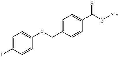 4-[(4-fluorophenoxy)methyl]benzohydrazide 结构式