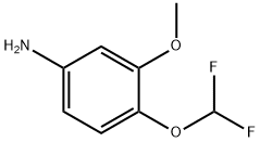 4-(二氟甲氧基)-3-甲氧基苯胺 结构式