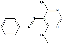 4,6-Pyrimidinediamine, N-methyl-5-(phenylazo)- 结构式