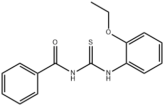 N-{[(2-ethoxyphenyl)amino]carbonothioyl}benzamide 结构式