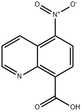 5-硝基喹啉-8-羧酸 结构式