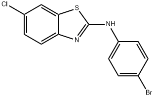 (4-Bromo-phenyl)-(6-chloro-benzothiazol-2-yl)-amine 结构式