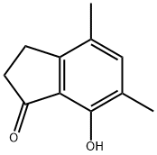 7-羟基-4,6-二甲基-2,3-二氢-1H-茚-1-酮 结构式