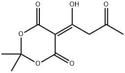 1,3-Dioxane-4,6-dione, 5-(1-hydroxy-3-oxobutylidene)-2,2-dimethyl- 结构式