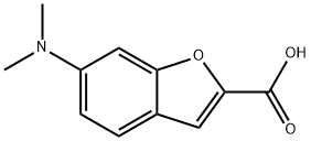 6-(二甲氨基)-1-苯并呋喃-2-羧酸 结构式