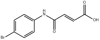 (E)-4-((4-溴苯基)氨基)-4-氧代丁-2-烯酸 结构式