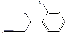 3-(2-氯苯基)-3-羟基丙腈 结构式