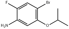 4-bromo-2-fluoro-5-isopropoxyaniline 结构式