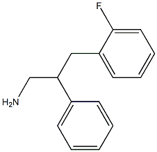 3-(2-fluorophenyl)-2-phenylpropan-1-amine 结构式