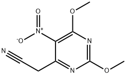 {5-nitro-2,6-dimethoxy-4-pyrimidinyl}acetonitrile 结构式