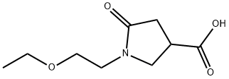 1-(2-ethoxyethyl)-5-oxopyrrolidine-3-carboxylic acid 结构式