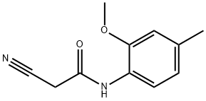 2-CYANO-N-(2-METHOXY-4-METHYLPHENYL)ACETAMIDE 结构式
