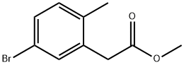 methyl 2-(5-bromo-2-methylphenyl)acetate 结构式