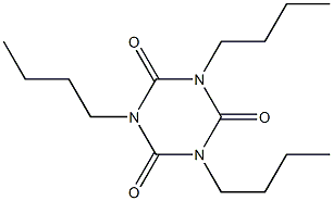 1,3,5-Triazine-2,4,6(1H,3H,5H)-trione, 1,3,5-tributyl- 结构式