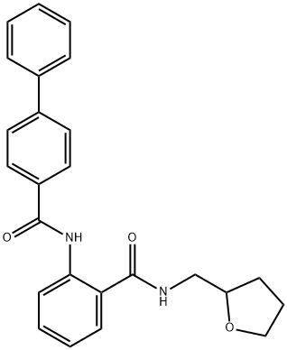 N-(2-{[(tetrahydro-2-furanylmethyl)amino]carbonyl}phenyl)-4-biphenylcarboxamide 结构式