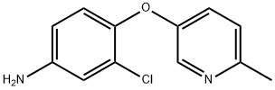 3-chloro-4-((6-methylpyridin-3-yl)oxy)aniline 结构式