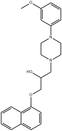 1-(4-(3-METHOXYPHENYL)PIPERAZIN-1-YL)-3-(NAPHTHALEN-1-YLOXY)PROPAN-2-OL 结构式