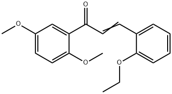 (2E)-1-(2,5-dimethoxyphenyl)-3-(2-ethoxyphenyl)prop-2-en-1-one 结构式