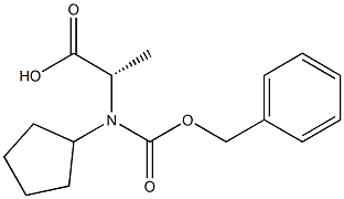 N-CBZ-RS-环戊基丙氨酸 结构式