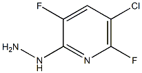 (5-chloro-3,6-difluoropyridin-2-yl)hydrazine 结构式
