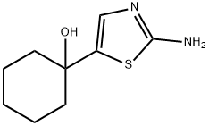 1-(2-氨基噻唑-5基)-1-环己醇 结构式