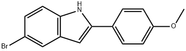 5-溴-2-(4-甲氧基苯基)-1H-吲哚 结构式
