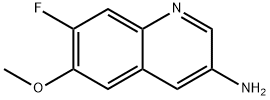 7-FLUORO-6-METHOXYQUINOLIN-3-AMINE 结构式